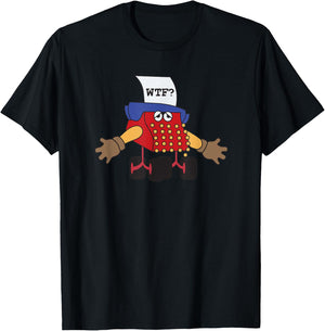 Typewriter Guy wtf funny T-Shirt - T-Shirt | Black