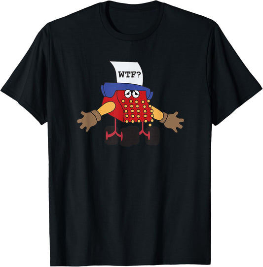Typewriter Guy wtf funny T-Shirt - T-Shirt | Black