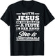 Christian Flute Player Gift Woman Girl Flutist T-Shirt - T-Shirt | Black