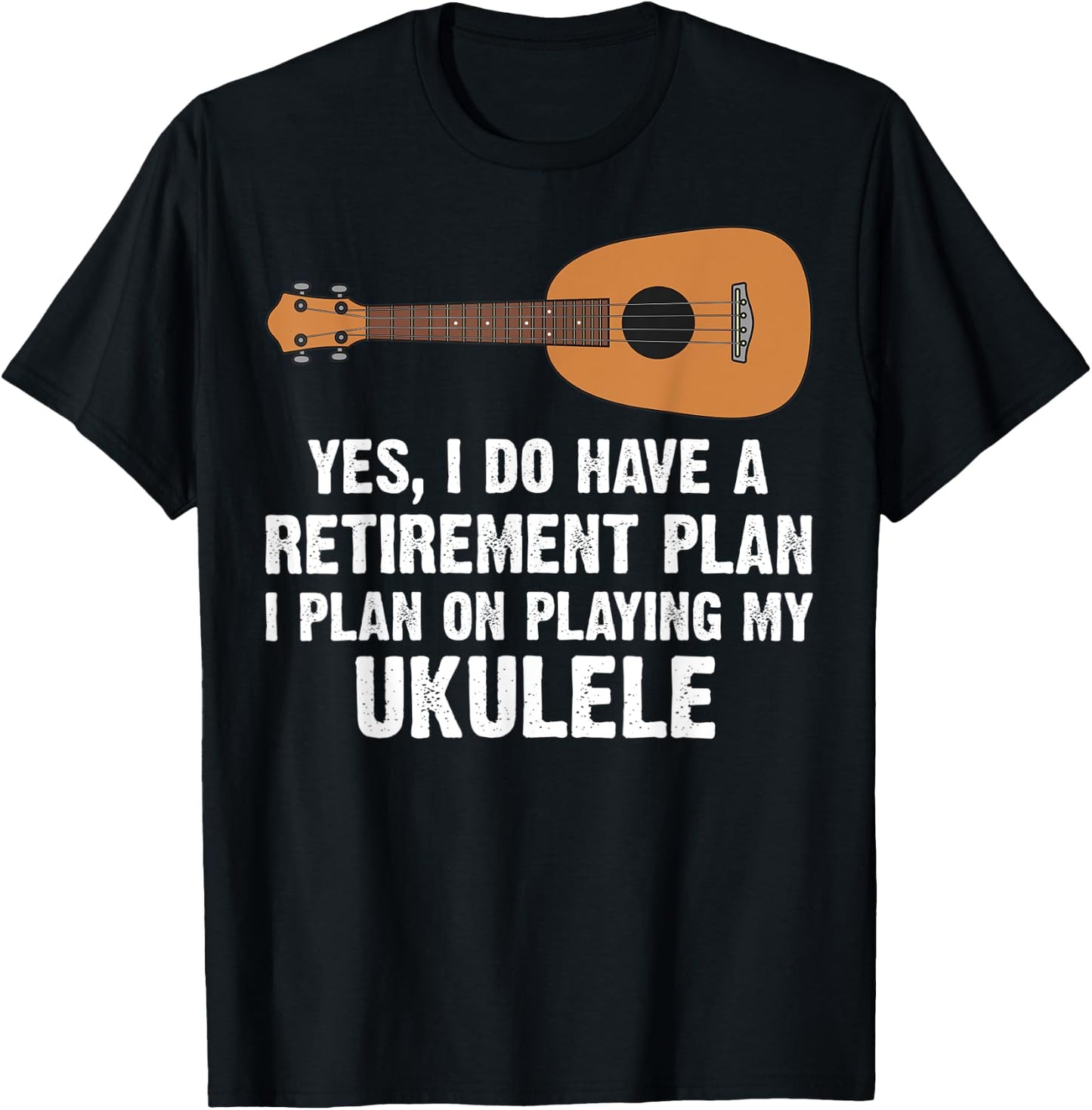 Funny Ukulele Gift Women Hawaiian Instrument Player T-Shirt - T-Shirt | Black