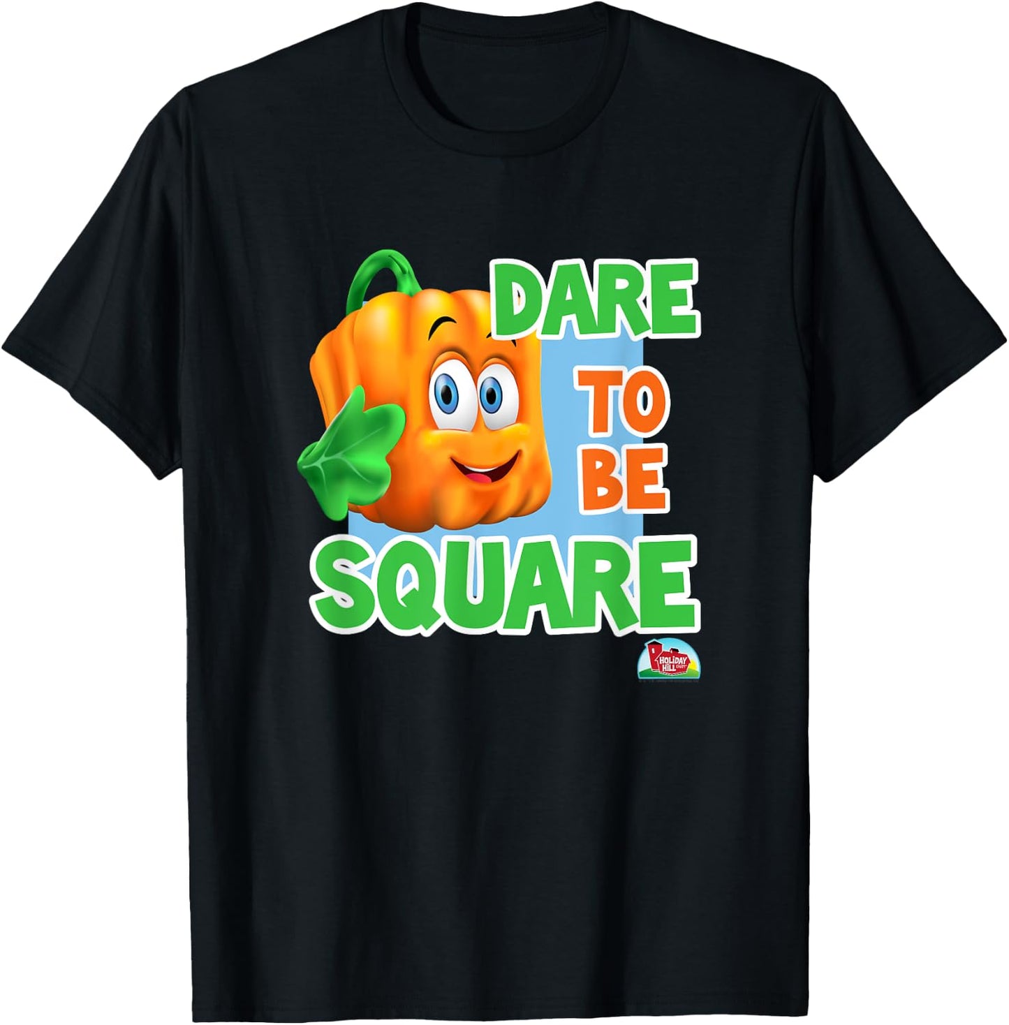Spookley the Square Pumpkin Dare to be Square Halloween Kids T-Shirt - T-Shirt | Black