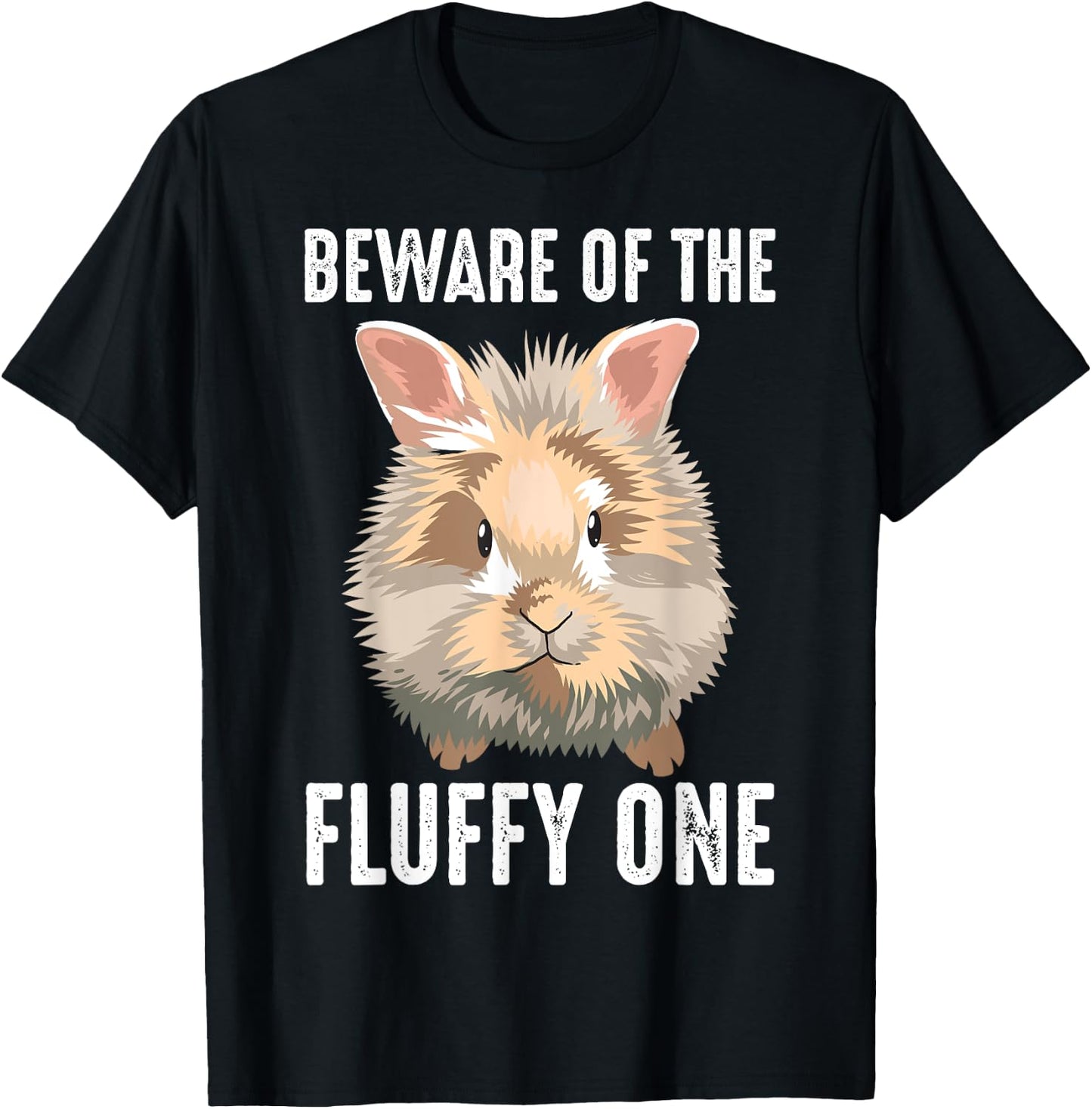 Funny Fluffy One Gift Lionhead Bunny Rabbit Lover Men Women T-Shirt - T-Shirt | Black