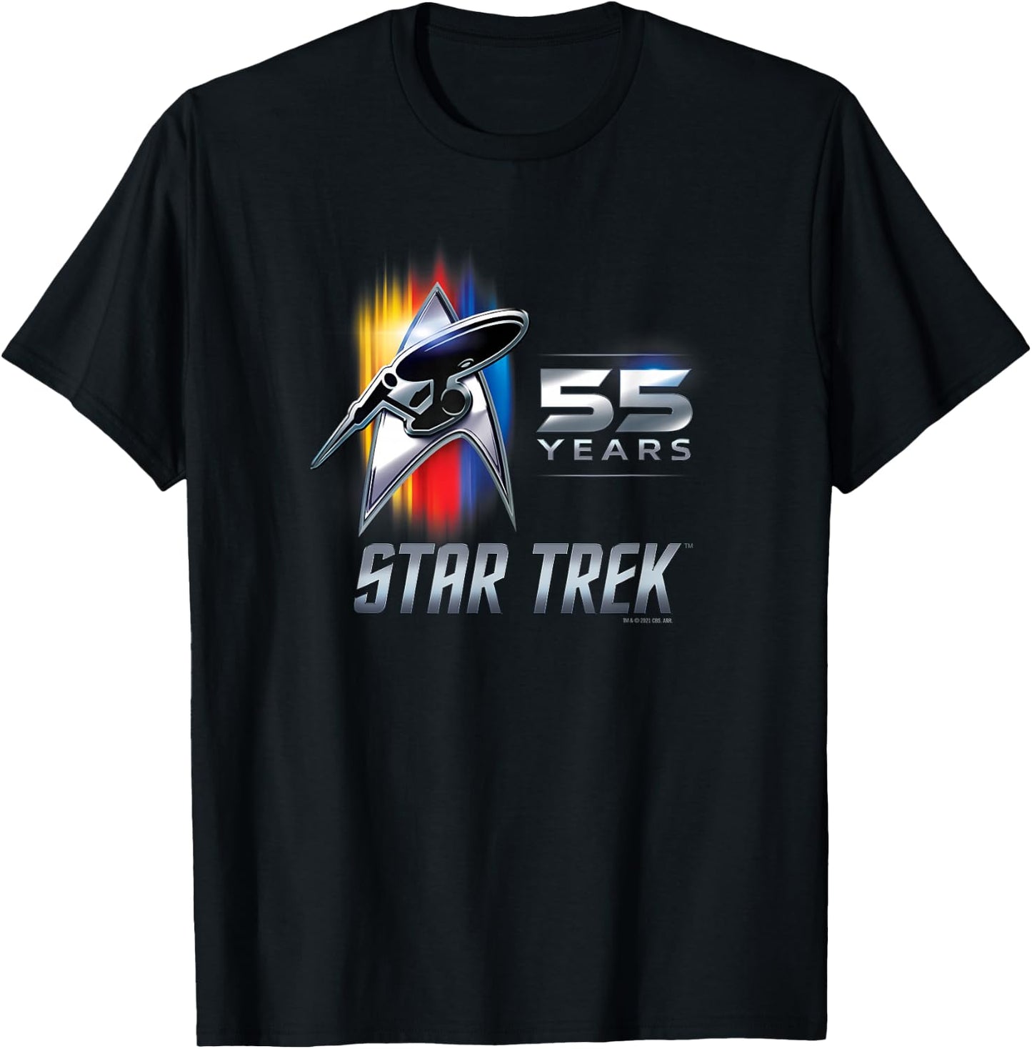 Star Trek 55th Anniversary T-Shirt - T-Shirt | Black