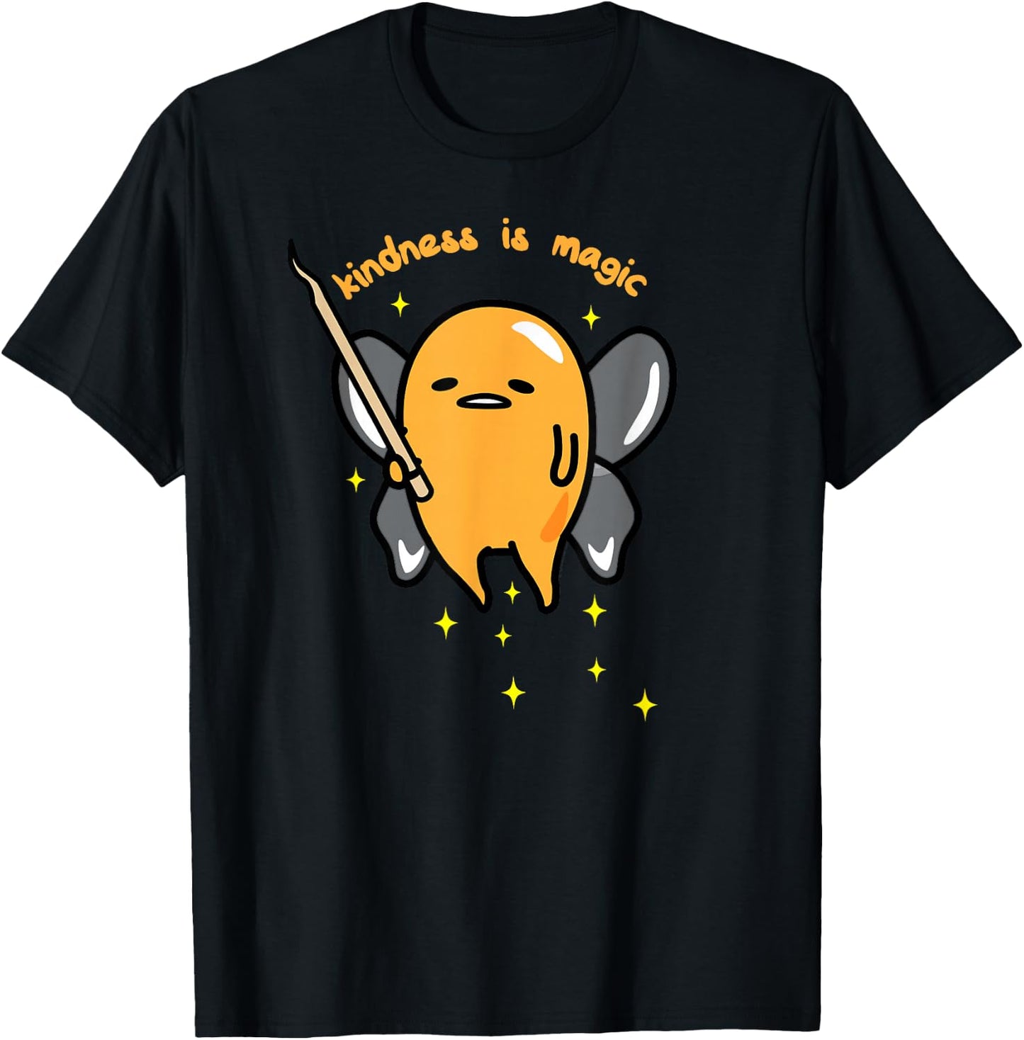 Gudetama Fairy Kindness is Magic T-Shirt - T-Shirt | Black