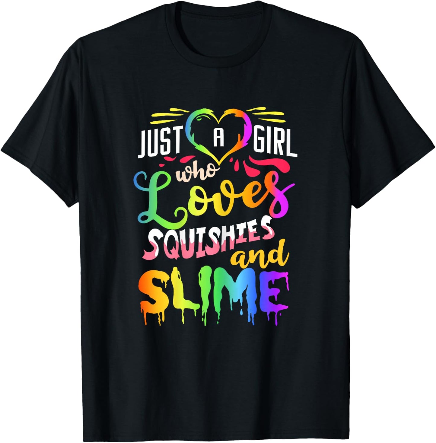 Squishies And Slime Girls Kids Slimeatory T-Shirt - T-Shirt | Black