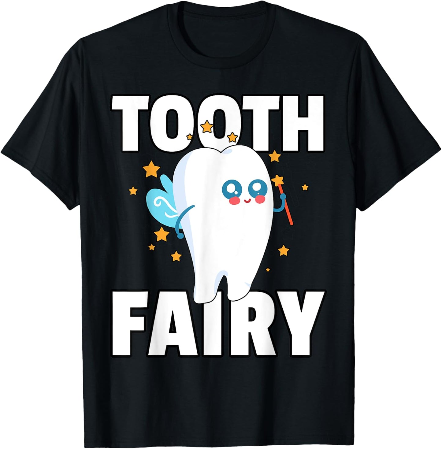 Tooth Fairy First Teeth Gift Girls T-Shirt - T-Shirt | Black