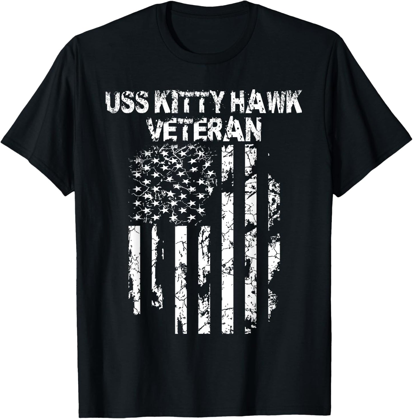 USS Kitty Hawk Veteran T-Shirt - T-Shirt | Black