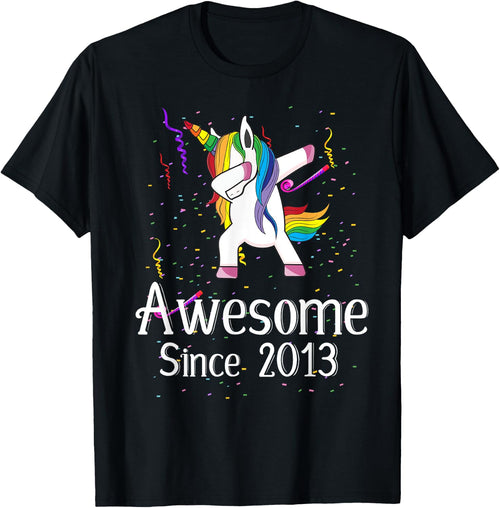 9th Birthday Unicorn Dabbing - Awesome Since 2013