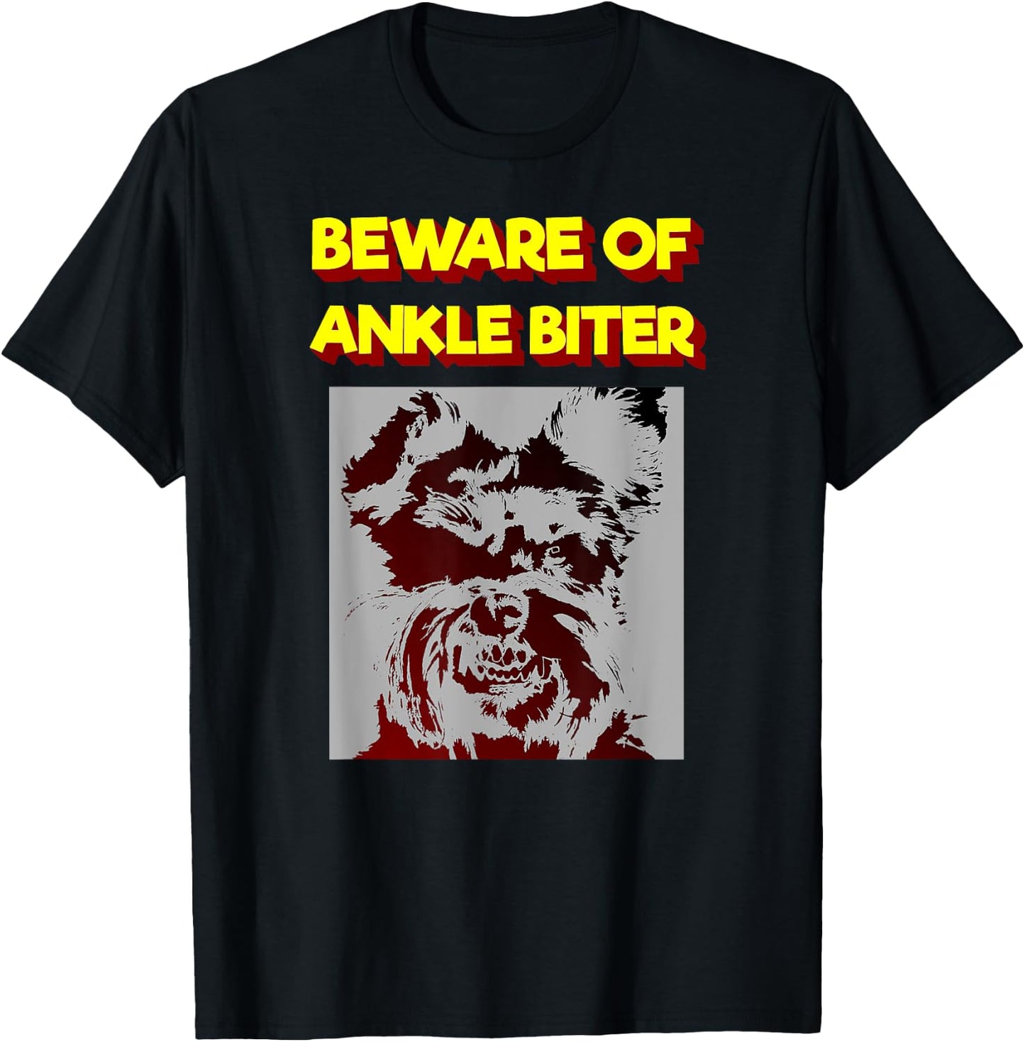 Beware Of Ankle Biter T-Shirt - T-Shirt | Black