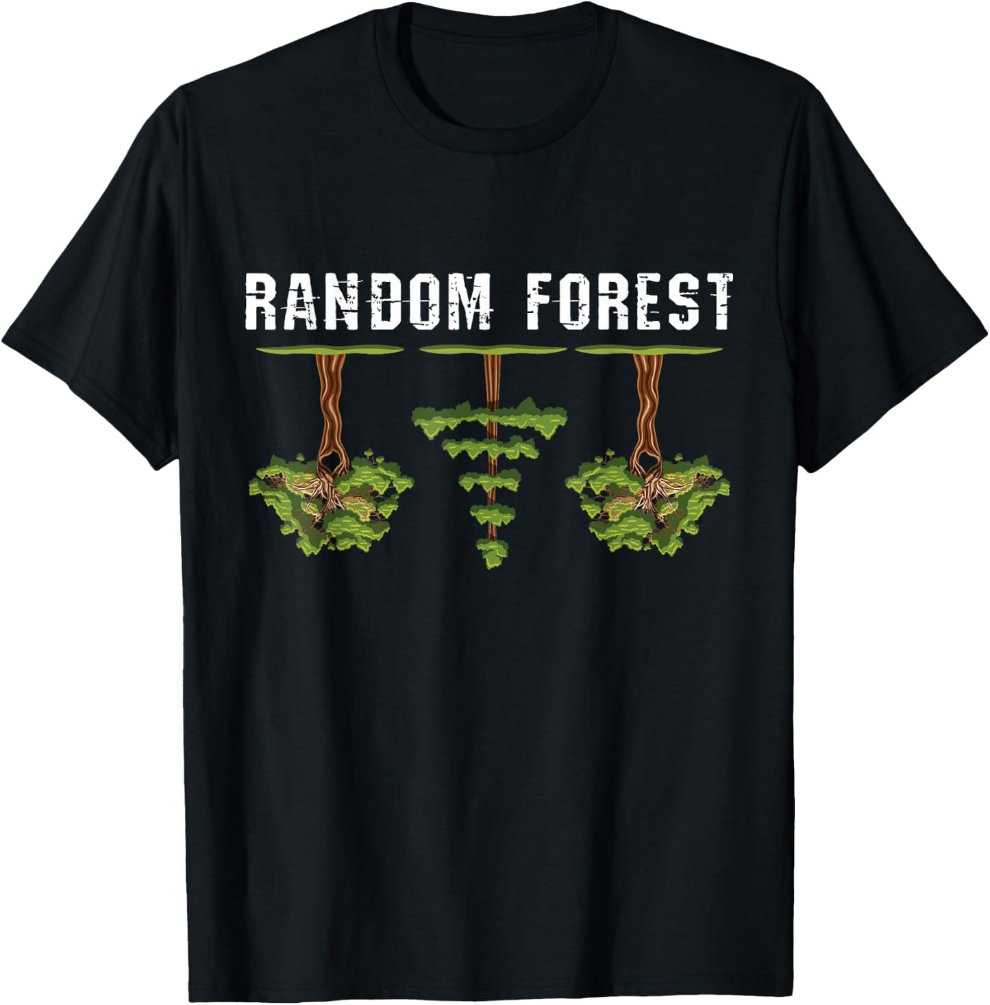 Random Forest Model Classification - Machine Learning T-Shirt - T-Shirt | Black