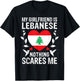 My Girlfriend Is Lebanese Nothing Scares Me Lebanon Flag T-Shirt - T-Shirt | Black
