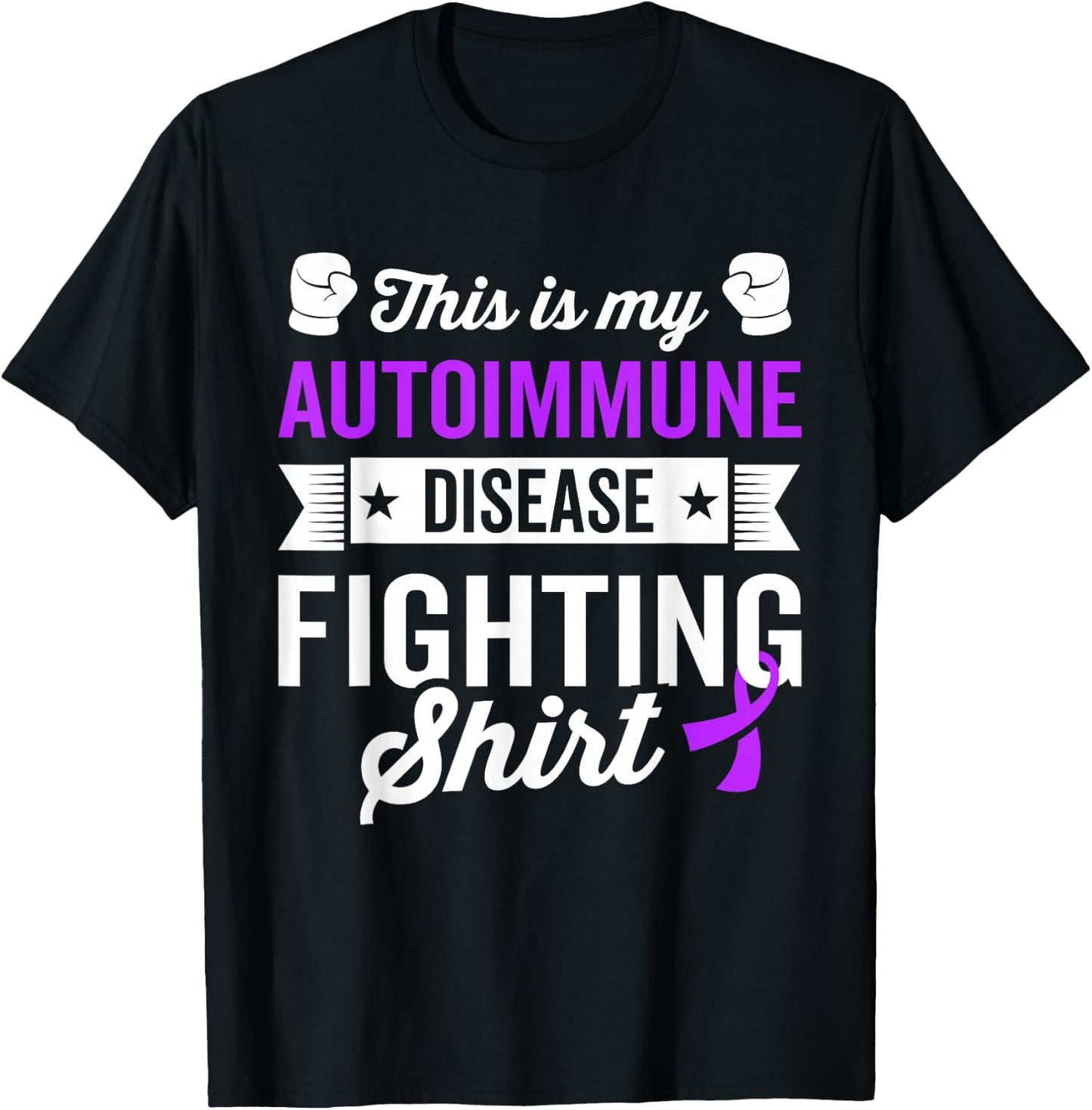 Autoimmune Disease Warrior Survivor Awareness Recovery Gitf T-Shirt - T-Shirt | Black