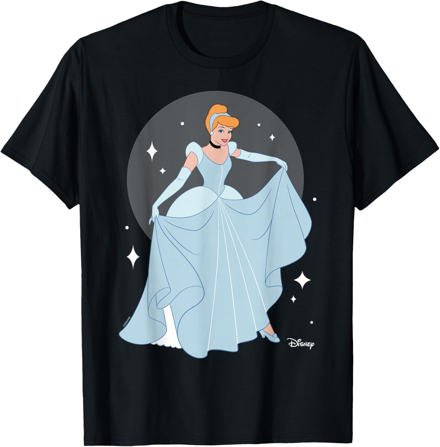 Disney Princess - Cinderella Sparkles Curtesy T-Shirt - T-Shirt | Black