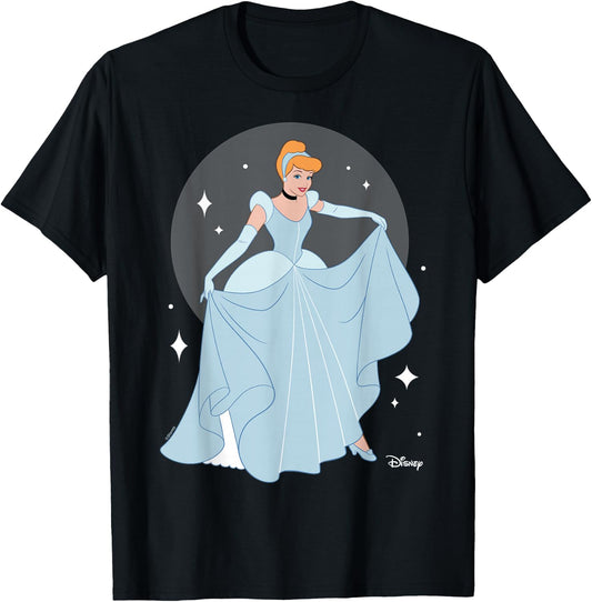 Disney Princess - Cinderella Sparkles Curtesy T-Shirt - T-Shirt | Black