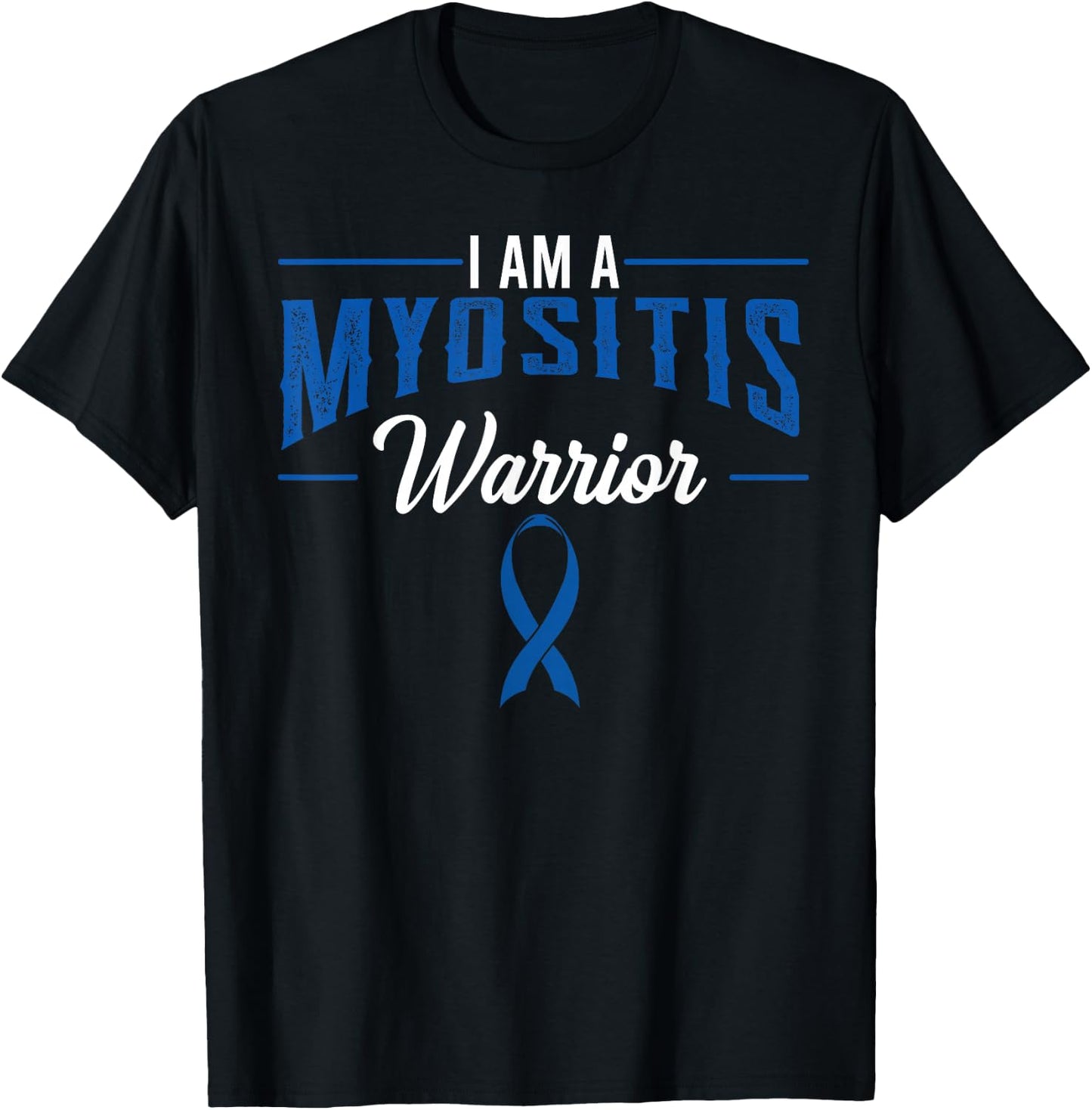 Myositis Inflammatory Myopathies Muscles Pyomyositis Warrior T-Shirt - T-Shirt | Black