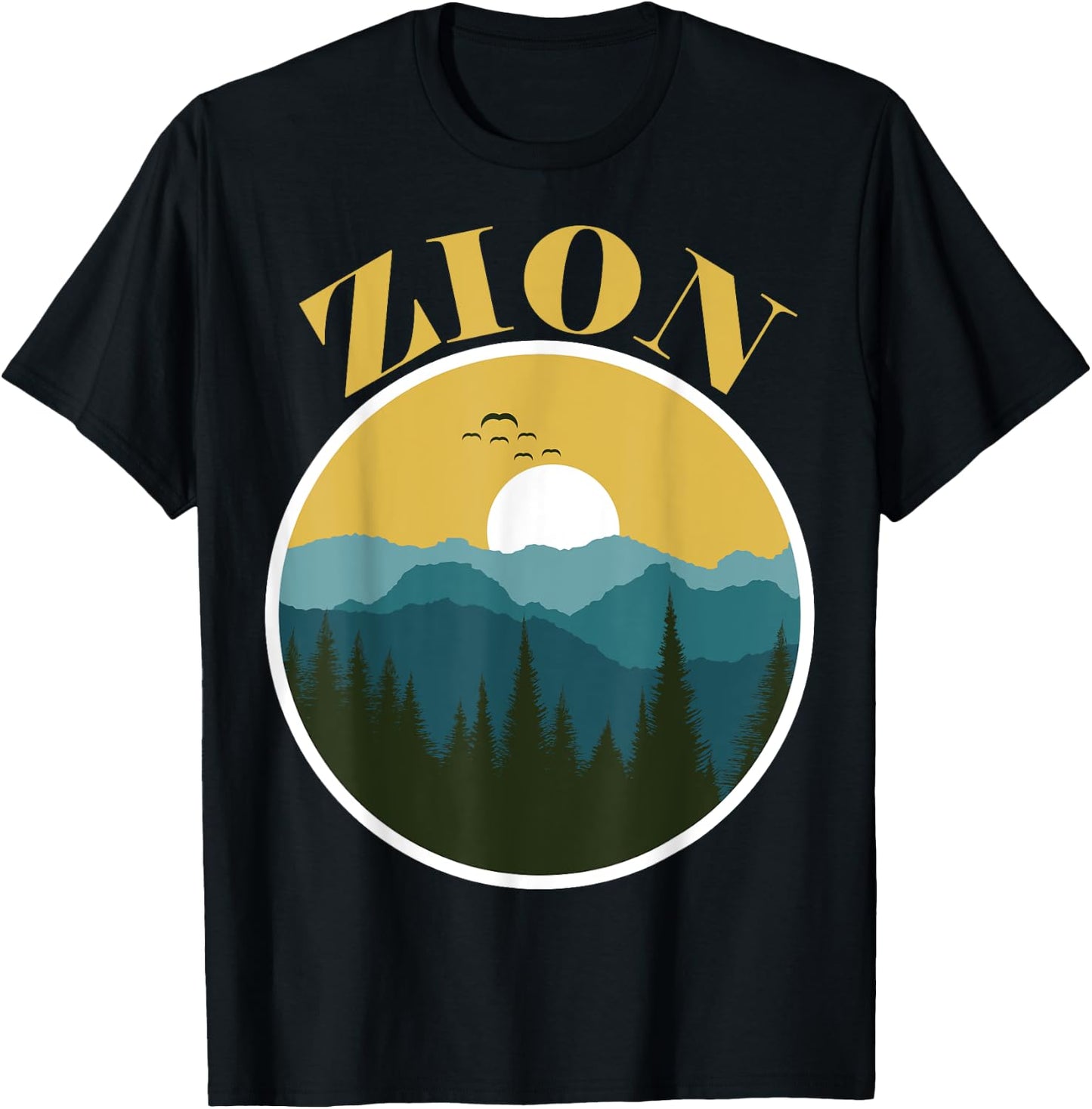 Zion National Park Utah Zion Utah Family Trip and Hiking T-Shirt - T-Shirt | Black