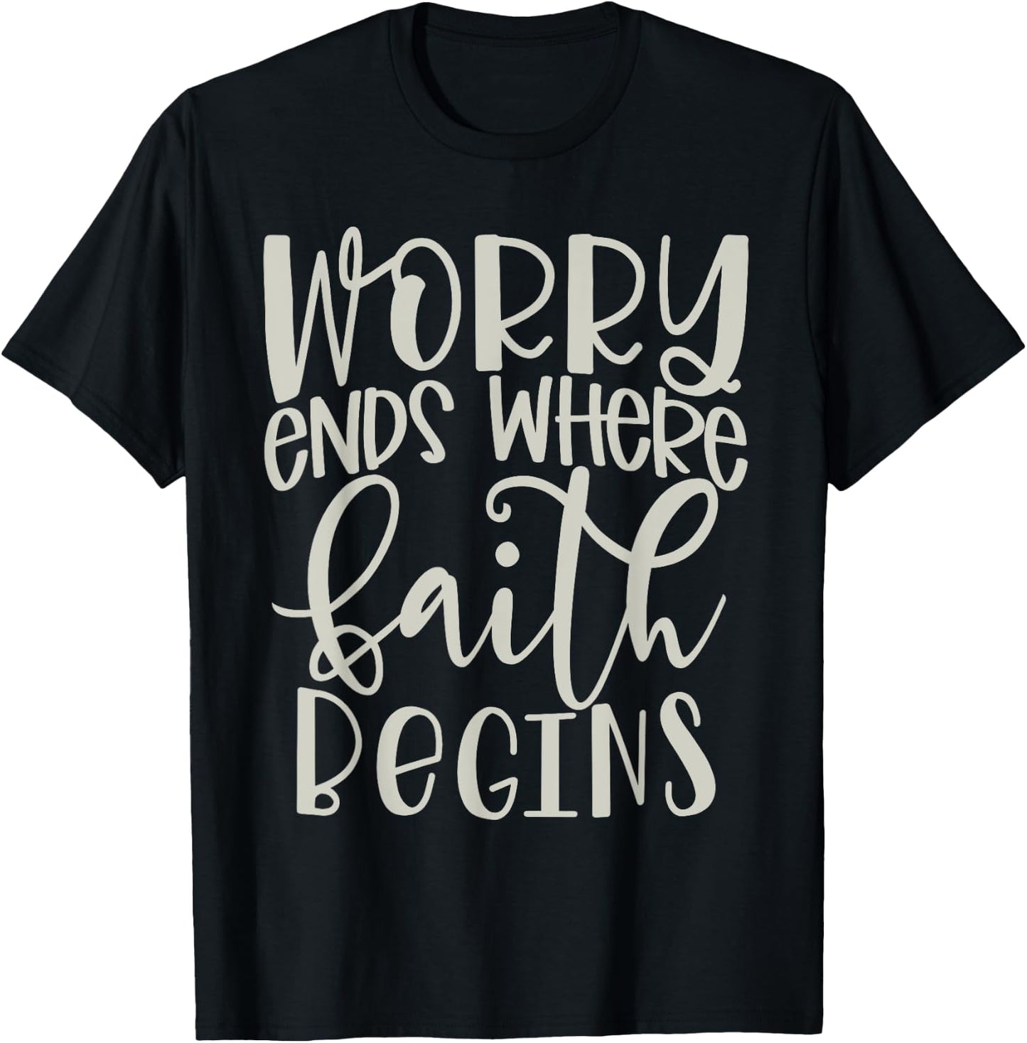 Faith Based Print Plus Size Christian 2x Scripture Girl T-Shirt - T-Shirt | Black