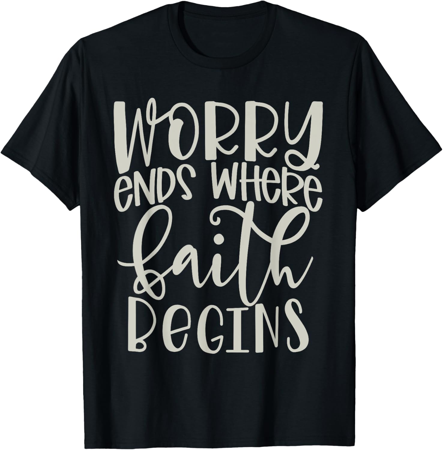 Faith Based Print Plus Size Christian 2x Scripture Girl T-Shirt - T-Shirt | Black