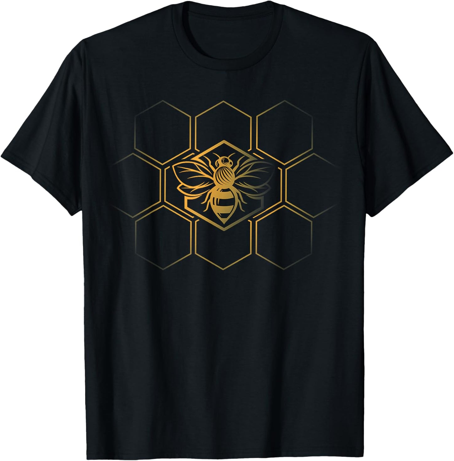 Beekeeper Beekeeping - Honeycomb Love For Bees T-Shirt - T-Shirt | Black
