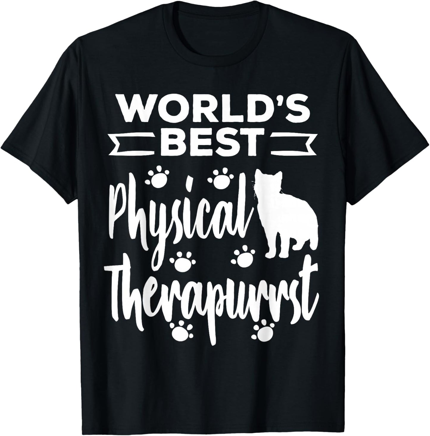 Physical Therapist Funny Cat DPT Therapy Graduation 2025 T-Shirt - T-Shirt | Black