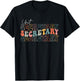 Groovy Unit Secretary Appreciation Week Healthcare T-Shirt - T-Shirt | Black