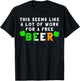 St Patricks Day Running Design Gift Irish Beer Races T-Shirt - T-Shirt | Black