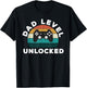 Dad Level Unlocked - Game Lover / Gamer New Father Baby T-Shirt - T-Shirt | Black