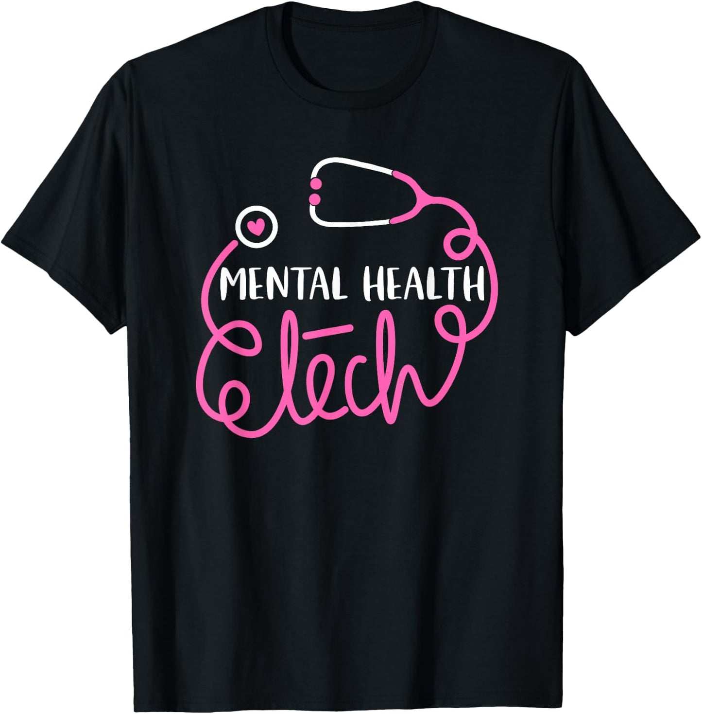 Mental Health Tech - Psychiatric Technologists Technicians T-Shirt - T-Shirt | Black