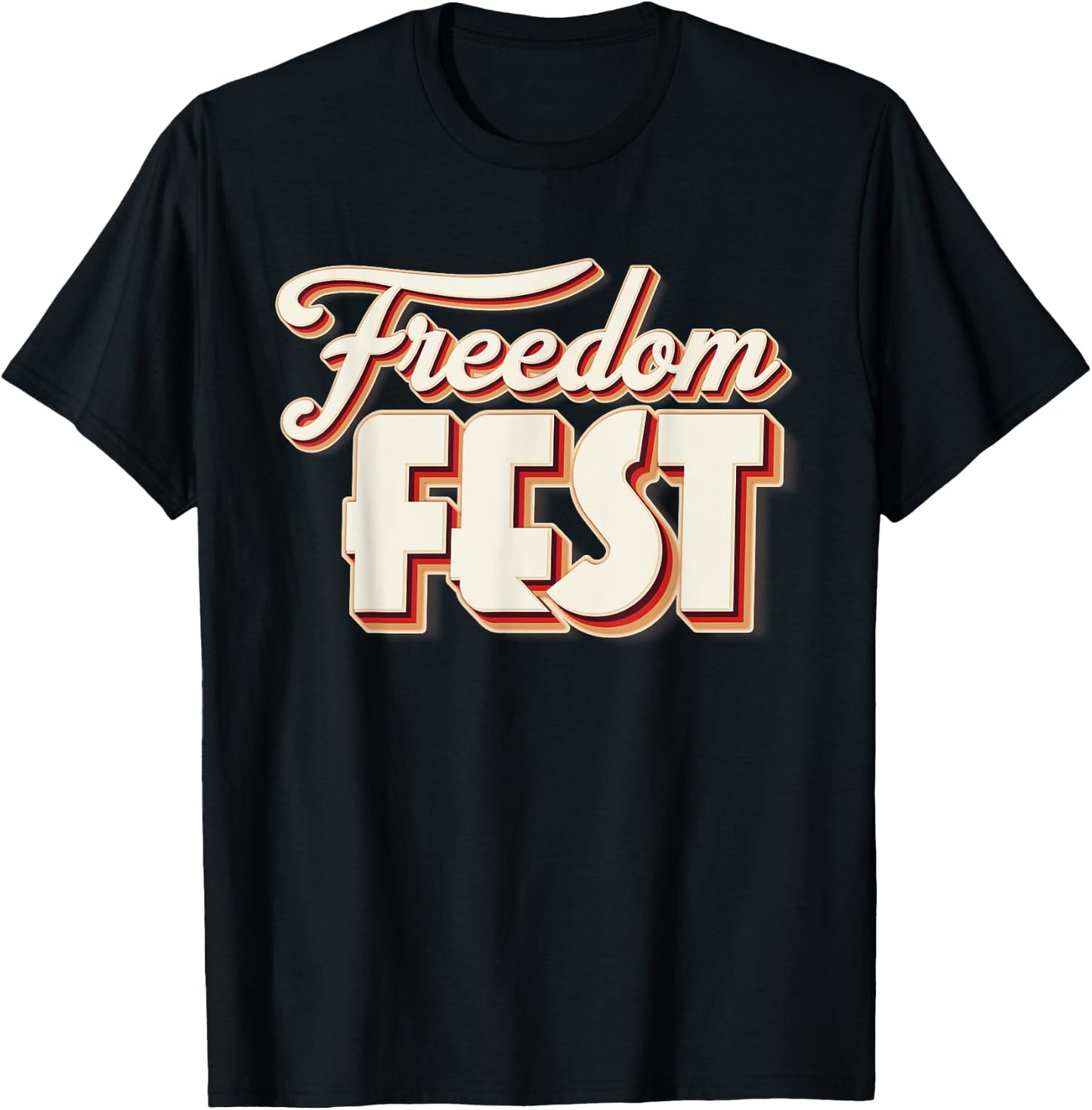 Freedom Fests Patriotic Celebration Liberty American Pride Men T-Shirt - T-Shirt | Black