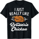 Rotisserie Chicken Apparel - Funny Chicken Lover Design T-Shirt - T-Shirt | Black