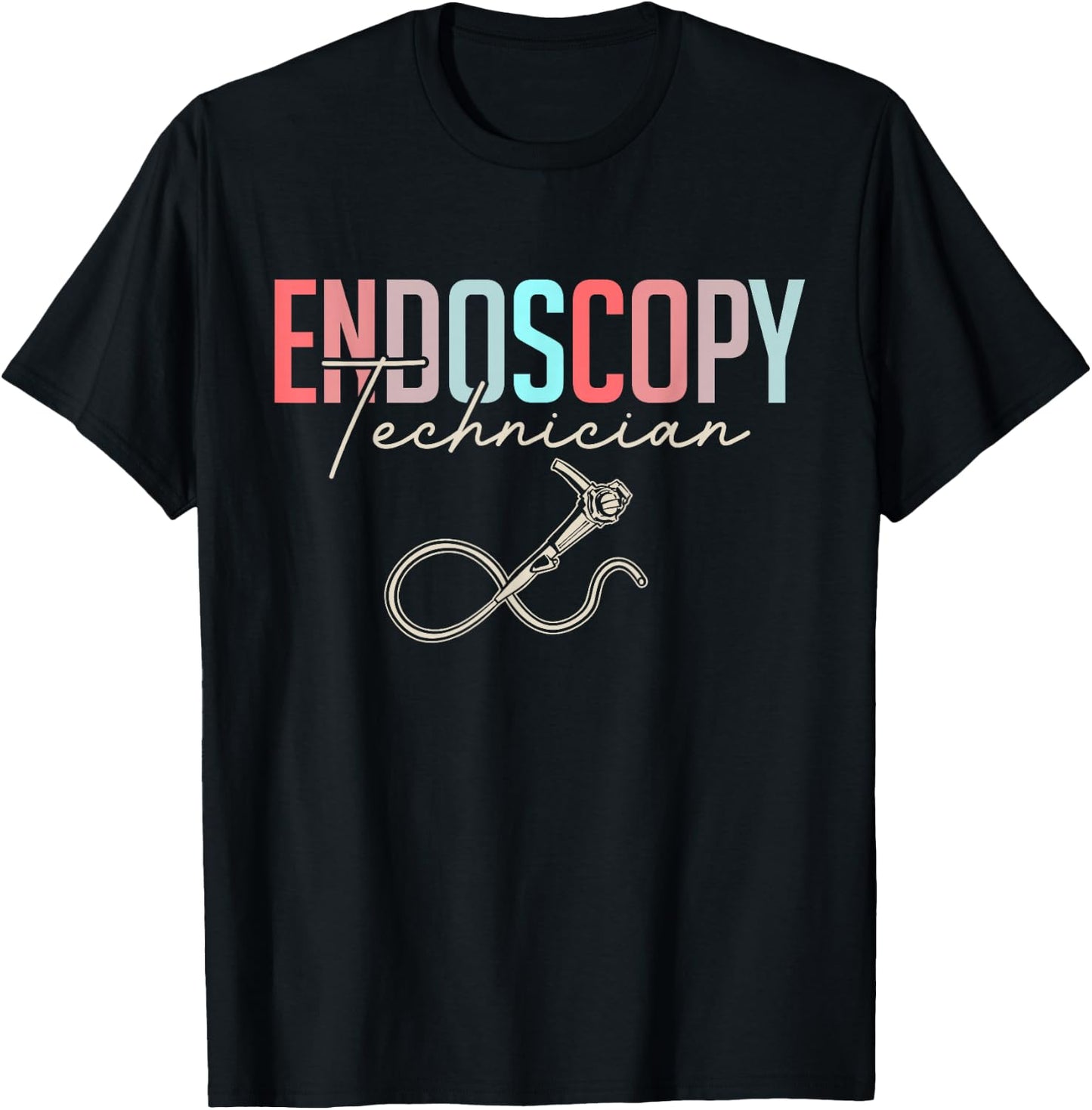 Gastroenterology Nurse Endoscopy Colonoscopy T-Shirt - T-Shirt | Black