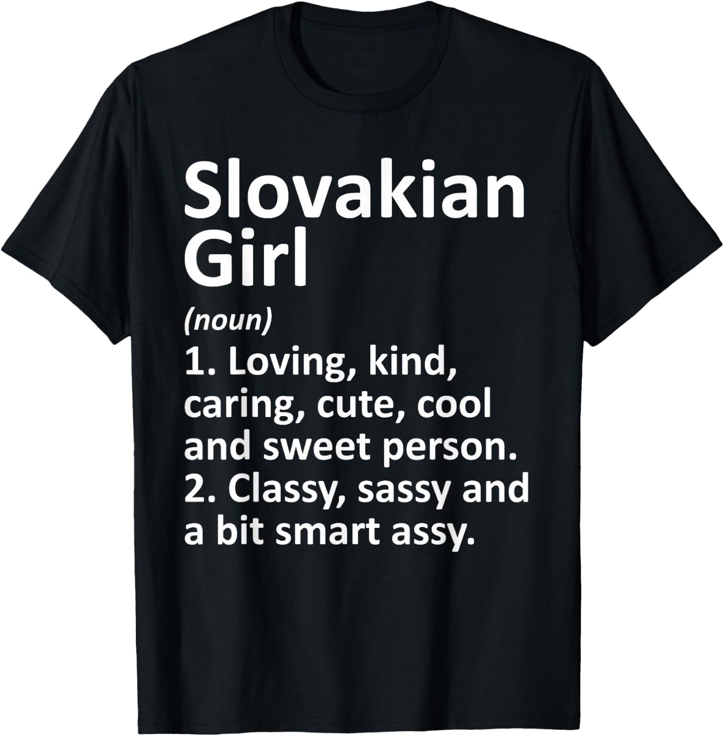 SLOVAKIAN GIRL SLOVAKIA Gift Funny Country Roots Descent T-Shirt - T-Shirt | Black