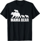 Mama Bear 3 Cubs Shirt Mama Bear Mom 3 Kid T-Shirt - T-Shirt | Black