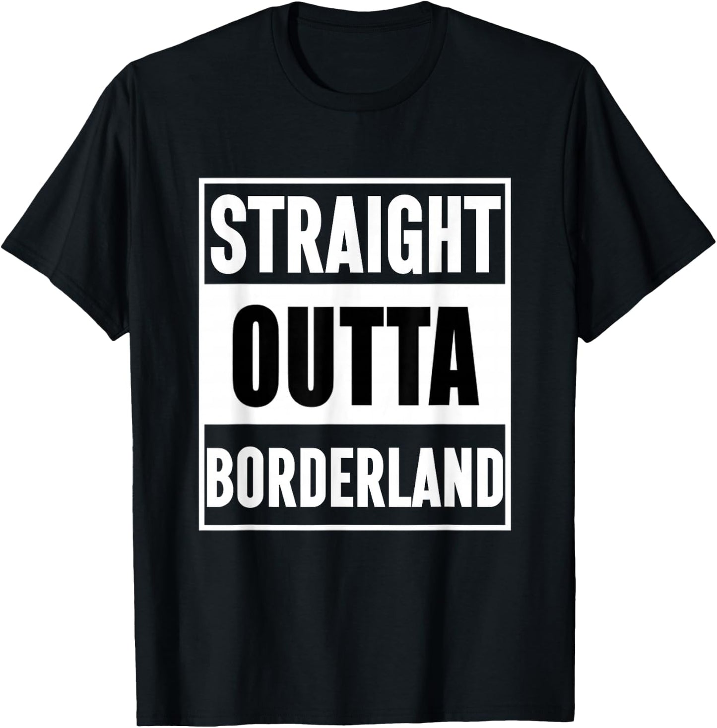 Frontline Origins: Straight Outta Borderland T-Shirt - T-Shirt | Black