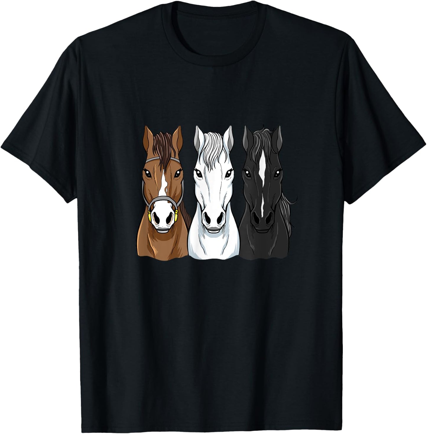 Horse Riding Shirts For Girls Women Horseback Riding T-Shirt - T-Shirt | Black