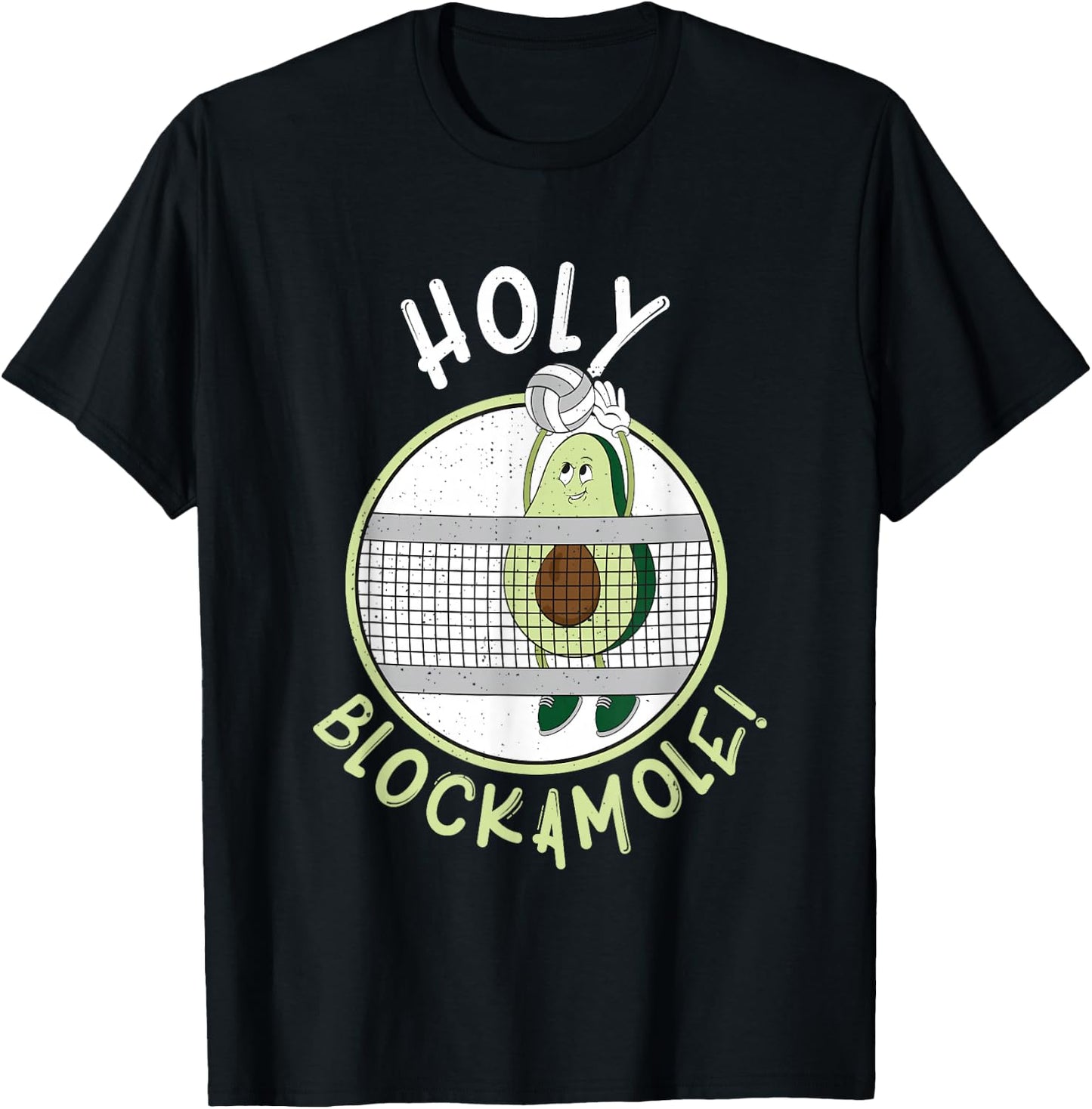 Funny Volleyball Blocker Training for an Avocado Fan T-Shirt - T-Shirt | Black