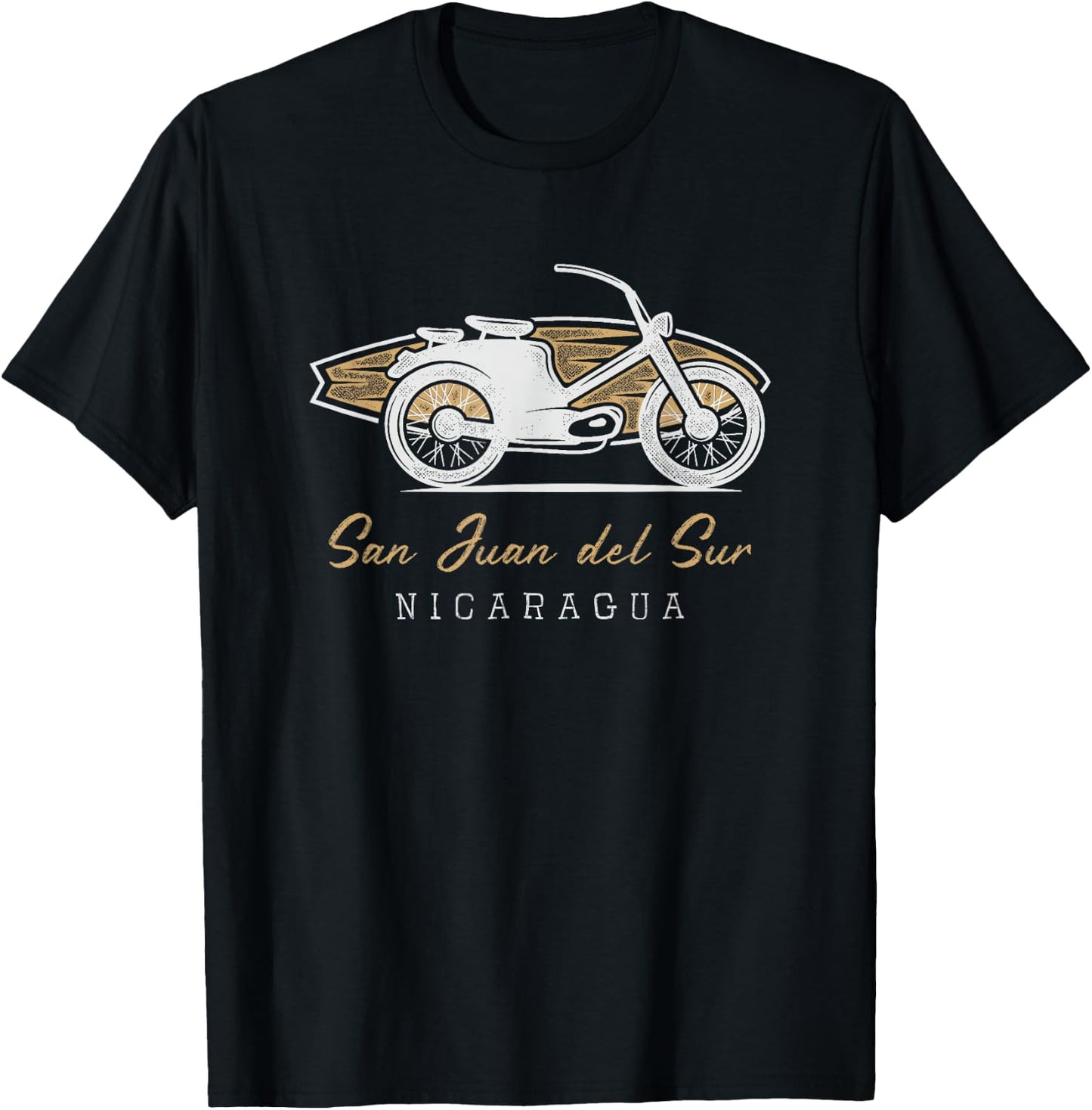 Surfer Surf Spots - San Juan del Sur, Nicaragua T-Shirt - T-Shirt | Black