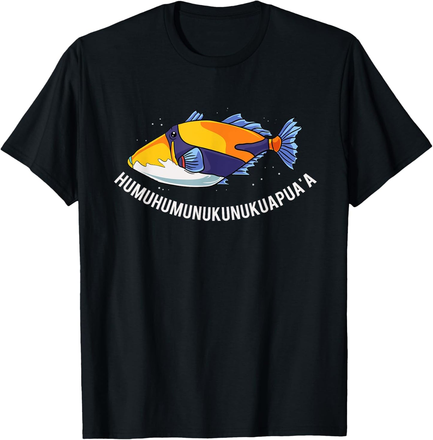 Humuhumunukunukuapua'a Hawaiian State Fish T-Shirt - T-Shirt | Black