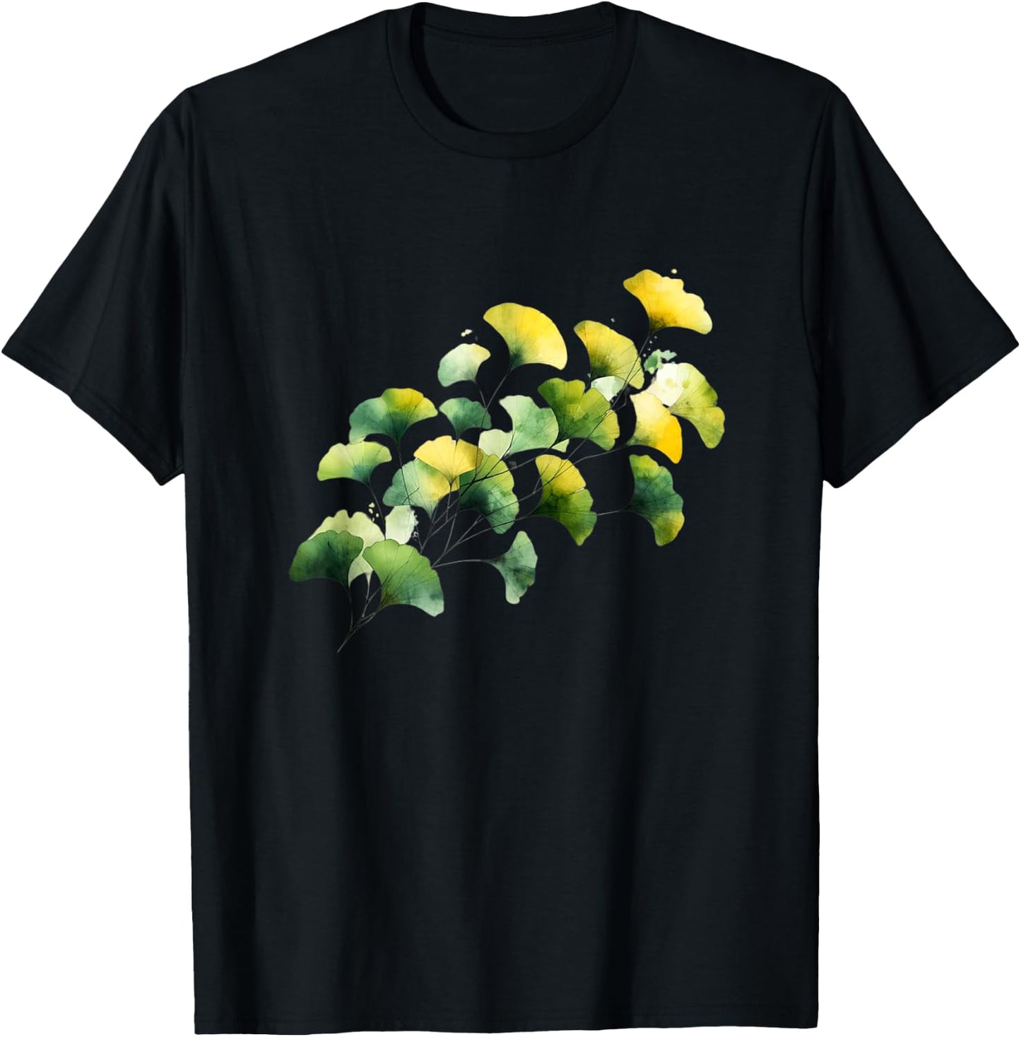 Ginkgo leaves T-Shirt - T-Shirt | Black