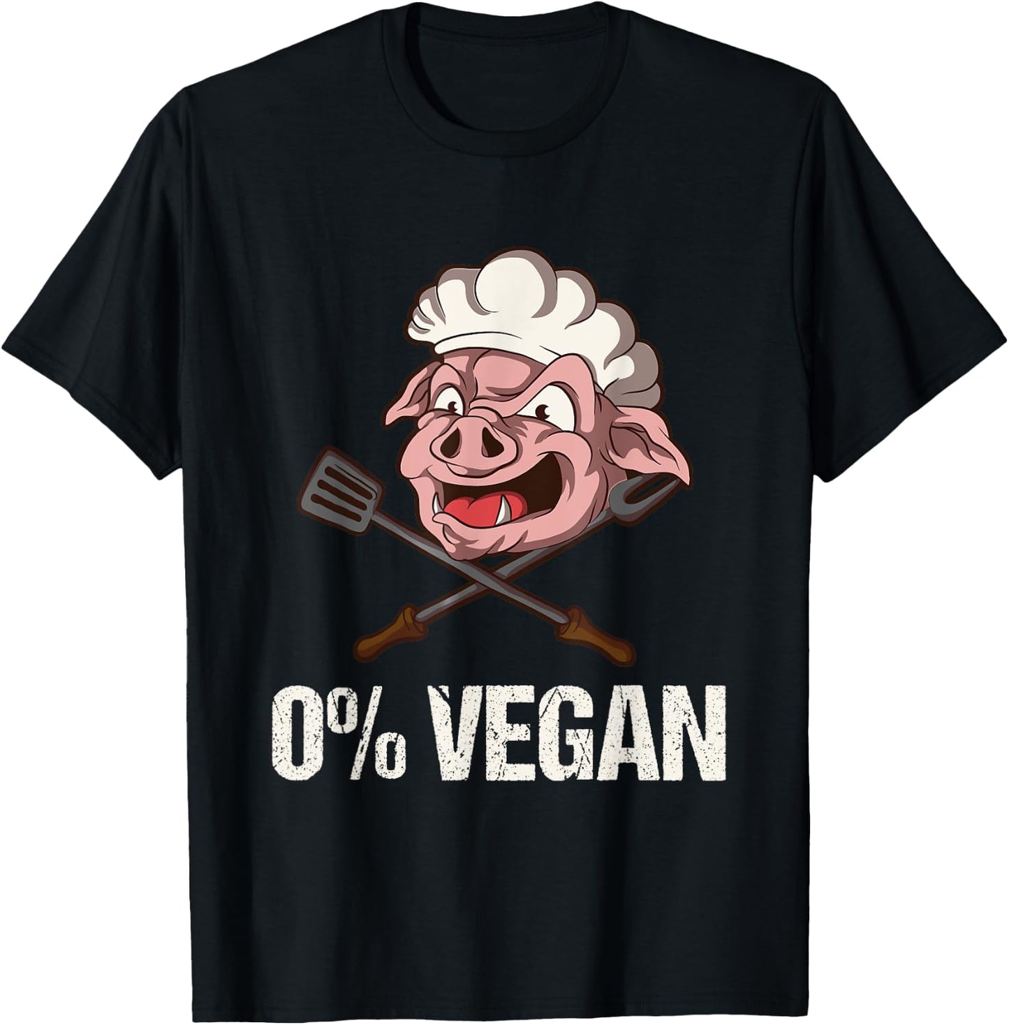Funny Anti Vegan Anti Vegetarian Gift T-Shirt - T-Shirt | Black