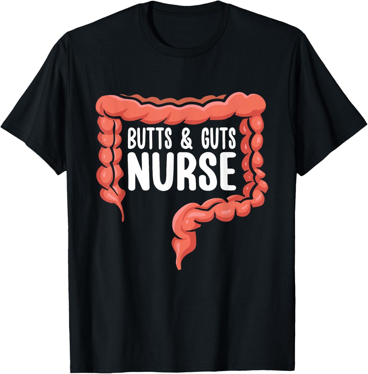 Gastroenterology Butts & Guts Nurse Endoscopy Colonoscopy T-Shirt - T-Shirt | Black