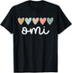 Omi Hearts Omi Grandma Omi Grandmother T-Shirt - T-Shirt | Black
