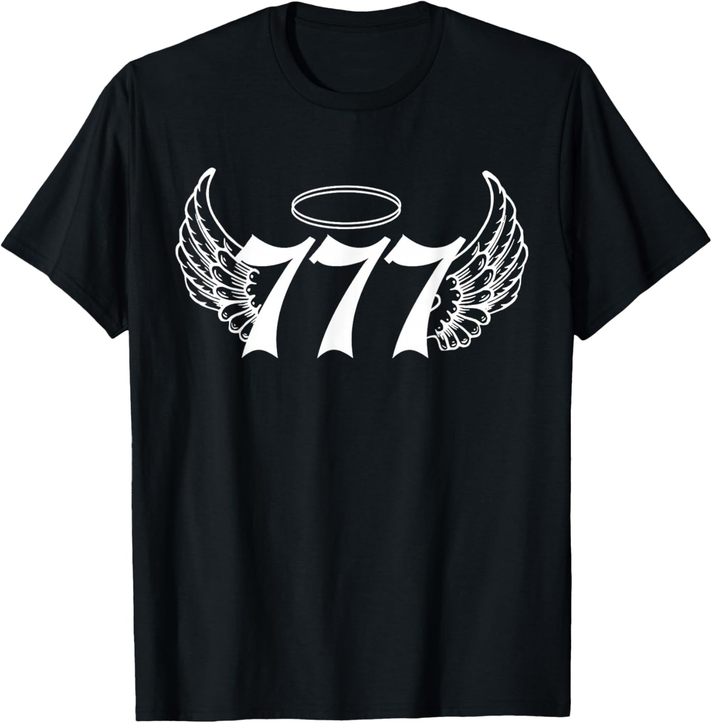 777 Angel Number T-Shirt - T-Shirt | Black