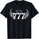 777 Angel Number T-Shirt - T-Shirt | Black