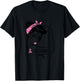 Rosie Riveter Believe Pink Ribbon Breast Cancer Awareness T-Shirt - T-Shirt | Black