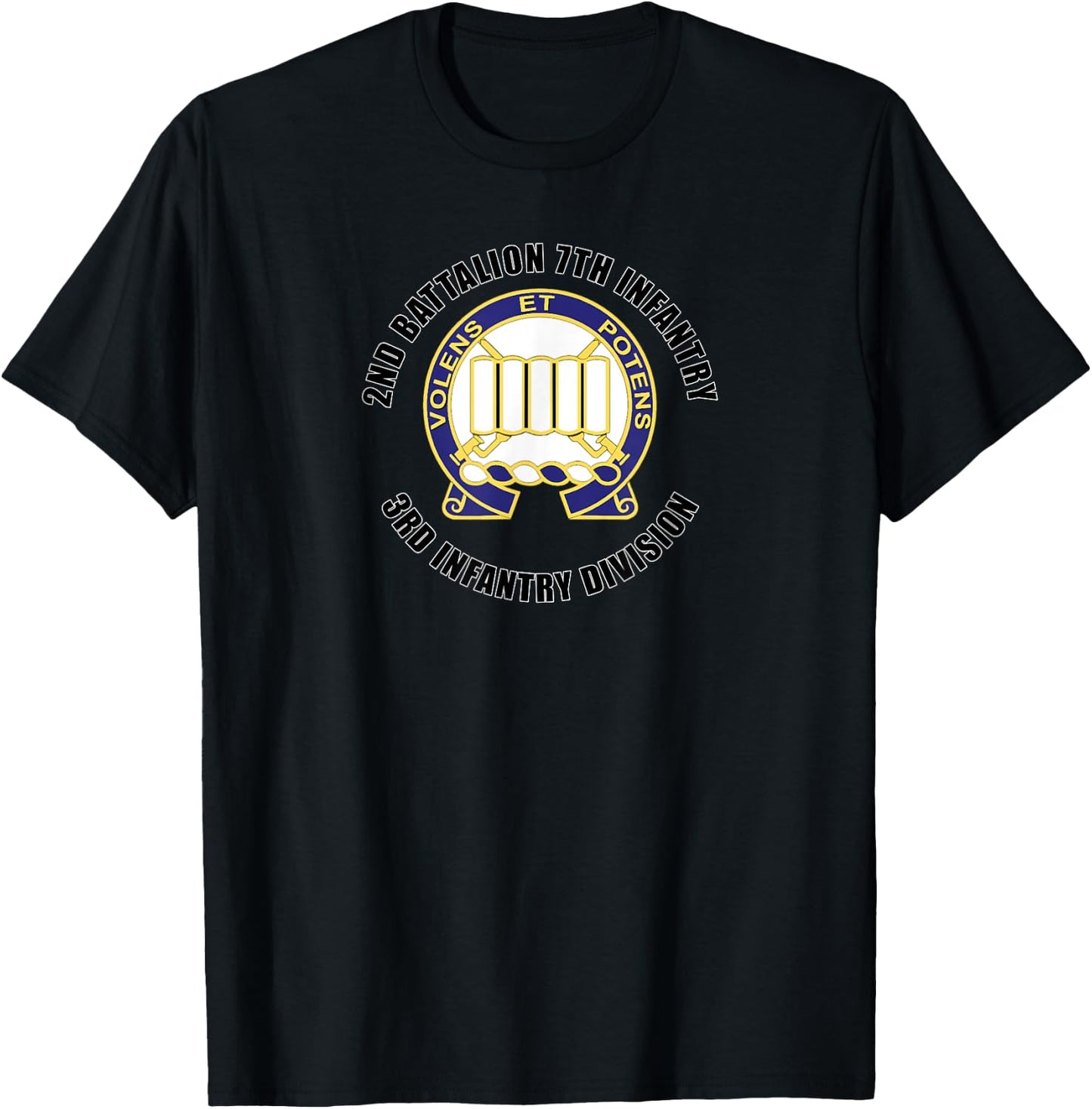 2nd Battalion 7th Infantry 3rd Infantry Division Gift T-Shirt - T-Shirt | Black