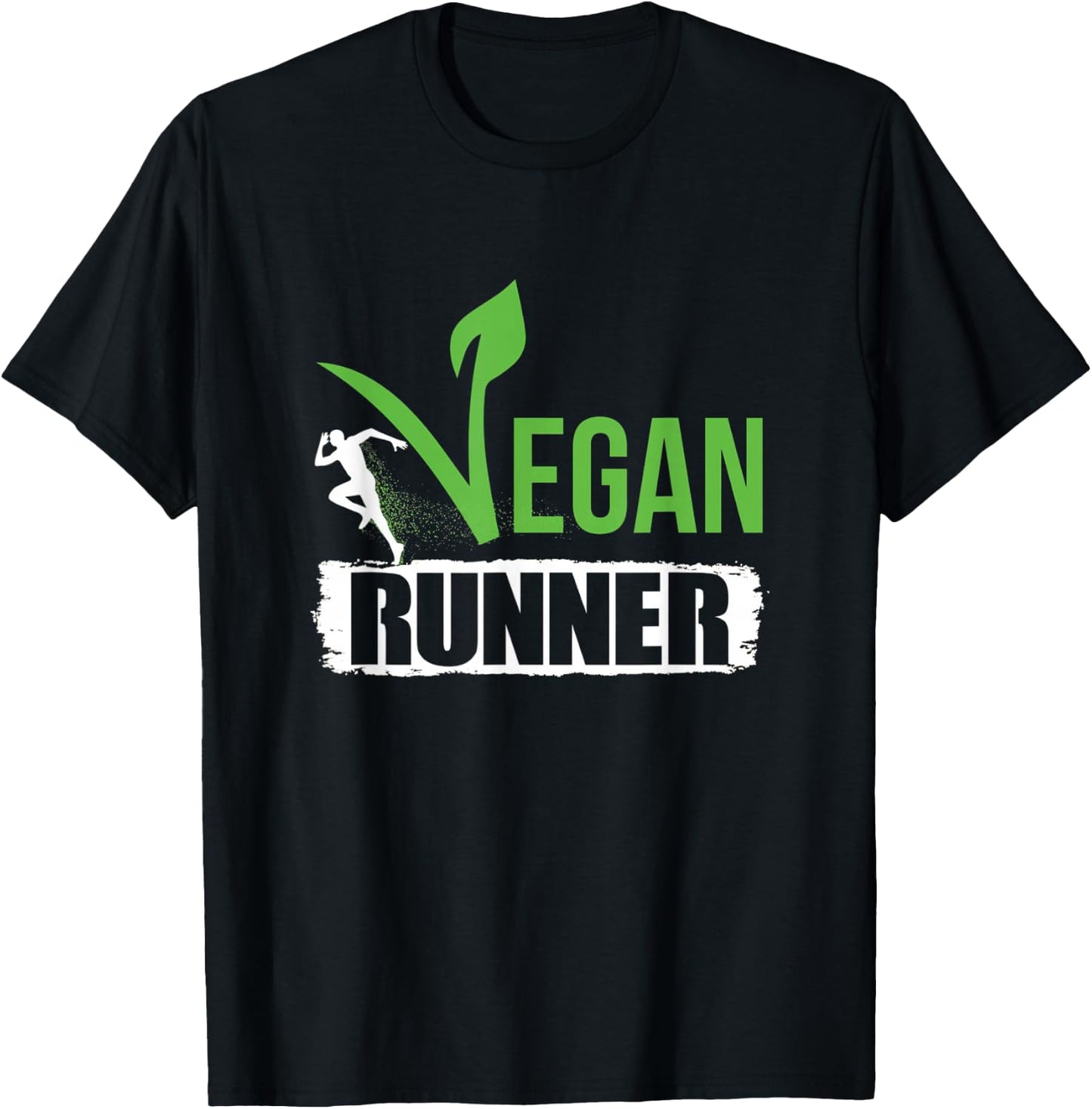 Vegan Runner T-Shirt - T-Shirt | Black