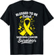 Blessed to be called survivor Sarcoma Cancer Awareness T-Shirt - T-Shirt | Black