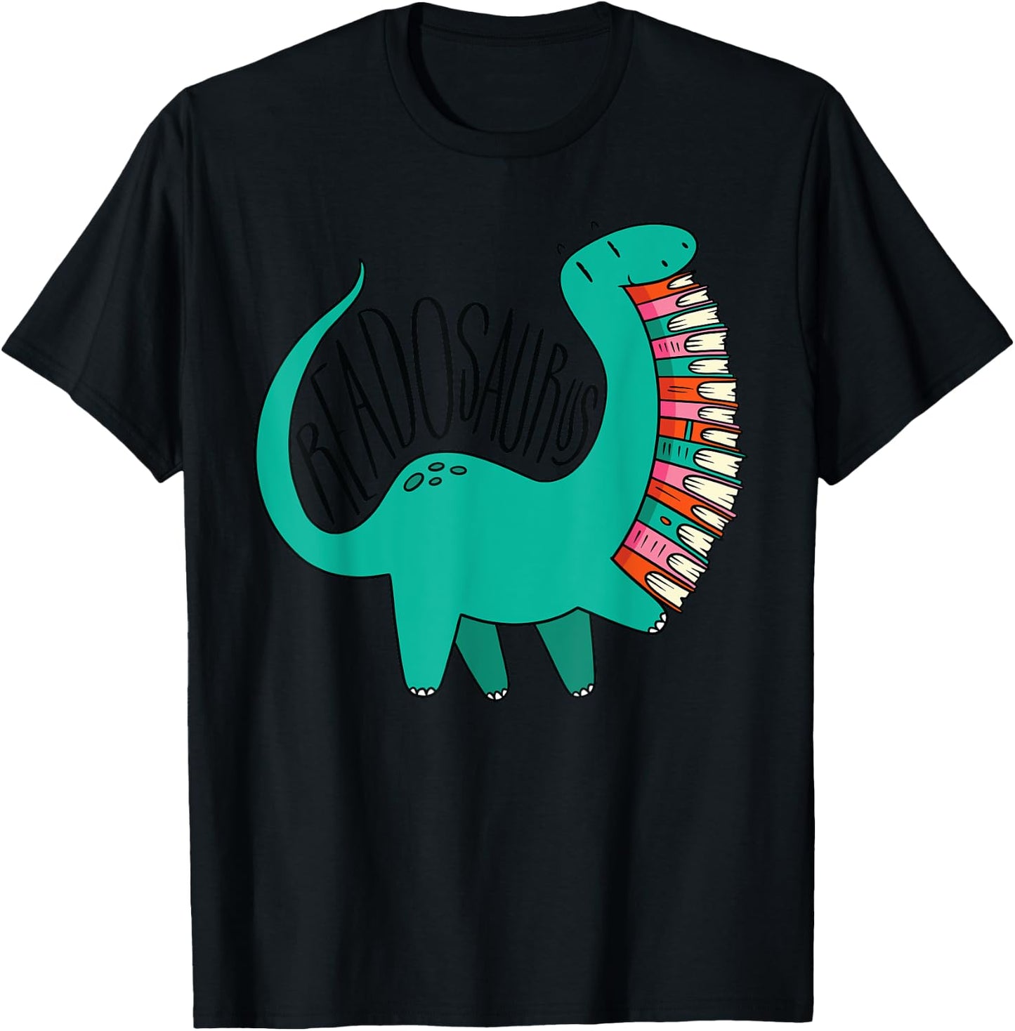 Funny Book Readosaurus Dinosaur Books Library Reading Lovers Small T-Shirt - T-Shirt | Black