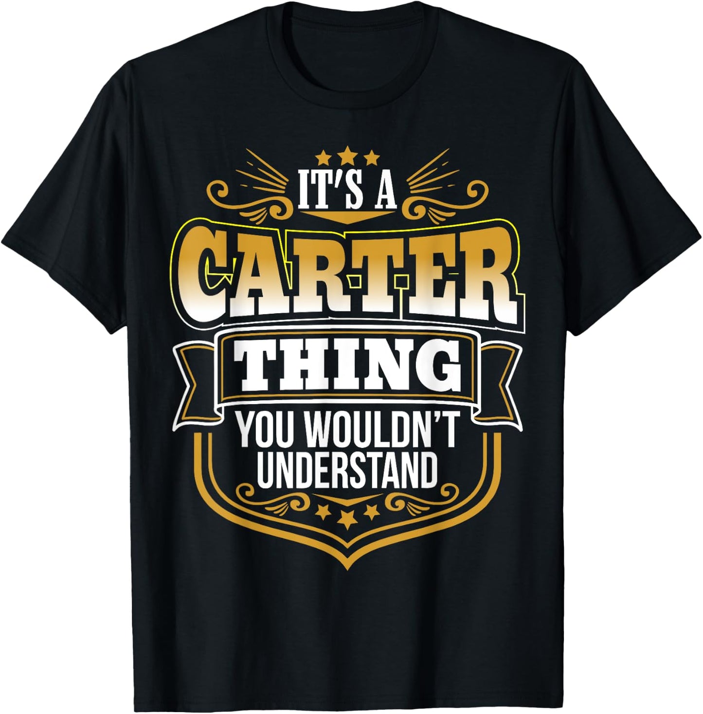 It's a CARTER thing you wouldn't Understand Xmas T-Shirt - T-Shirt | Black